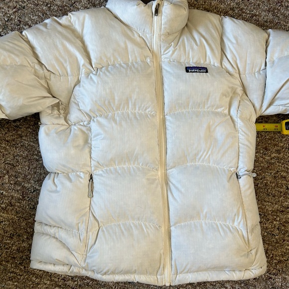 Patagonia white goose down puffer jacket medium - Picture 5 of 14